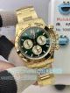 Swiss Clone THB Factory New Rolex Cosmo Daytona 4131 Green Face Yellow Gold Watch (2)_th.jpg